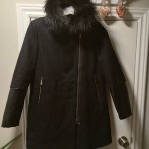 Seventy Coats and jackets by Sergio Tegon black fur hood size 40 made It…
